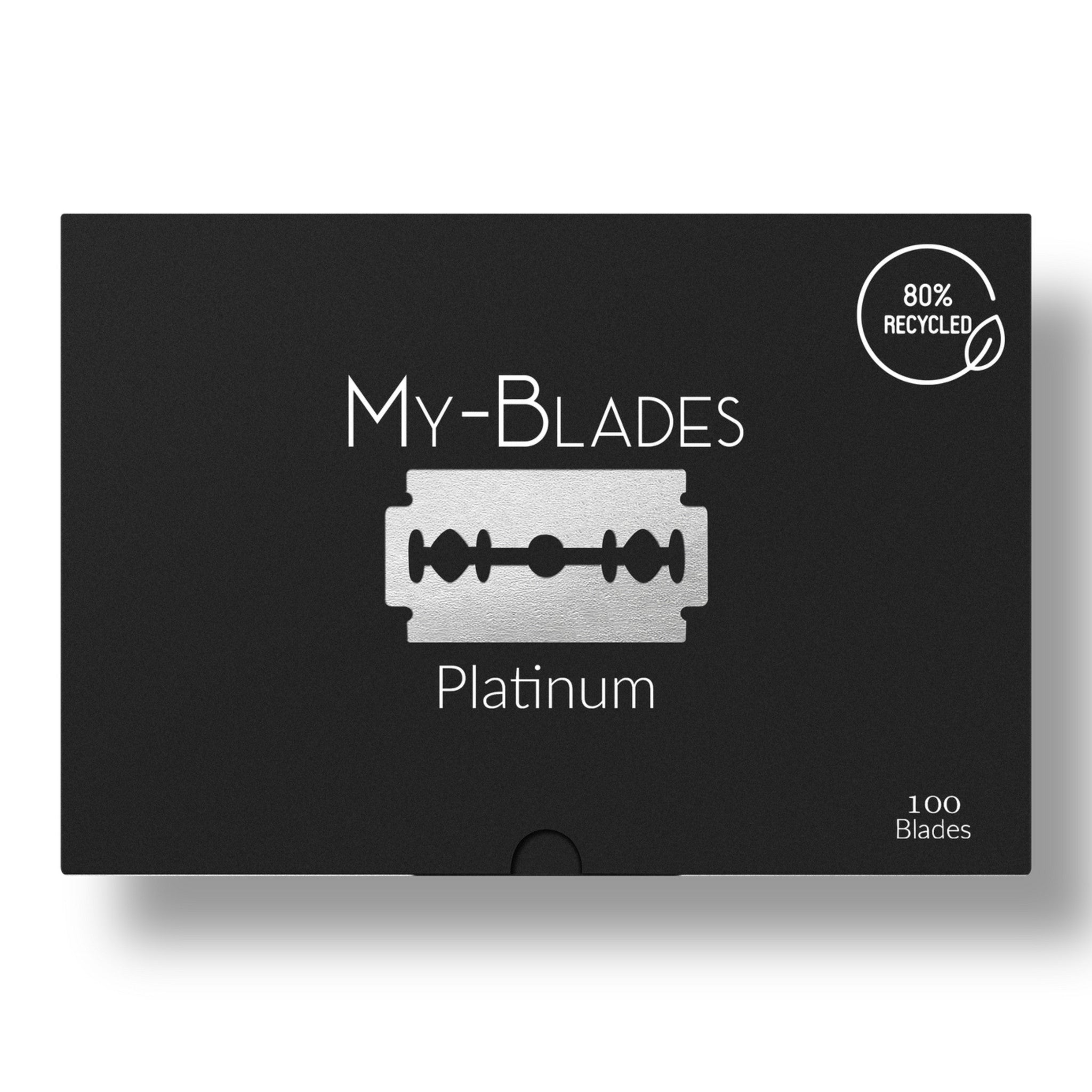 LAMES DE RASOIR DOUBLE TRANCHANT PLATINUM X100